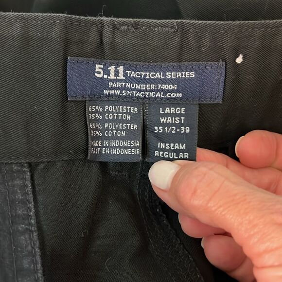 5.11 Tactical Black Adjustable Waist Duty Work Pants 35-39 - Picture 12 of 14
